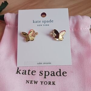 Kate Spade Gold Butterfly Earrings